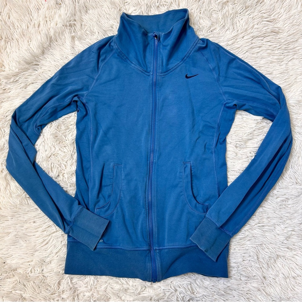 ◾️Nike High Mock Neck Thumb Hole Full Zip Running Jacket